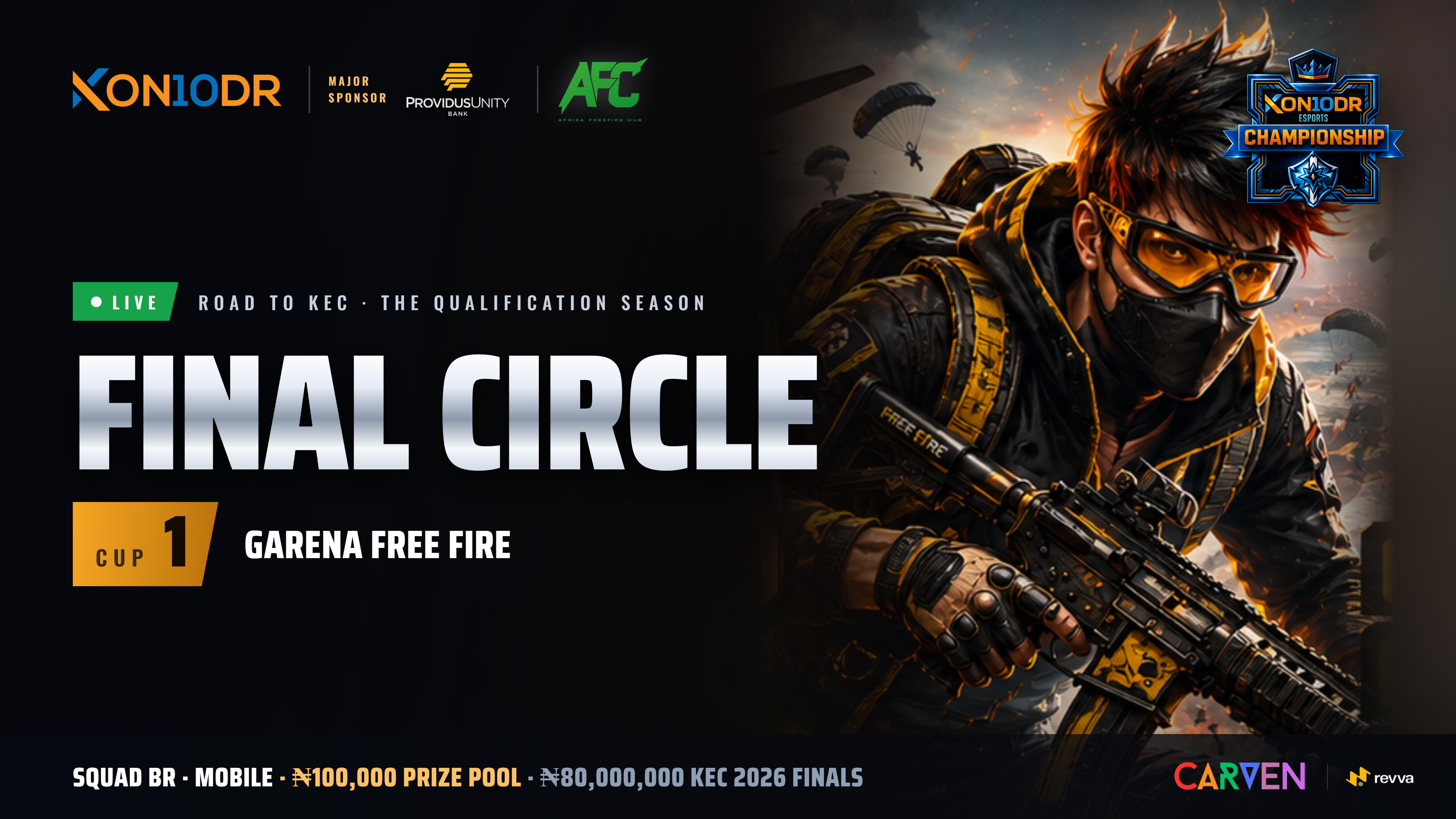 KON10DR N16,000,000 FINAL CIRCLE 4, FREEFIRE tournament